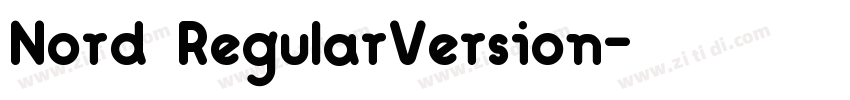 Nord RegularVersion字体转换